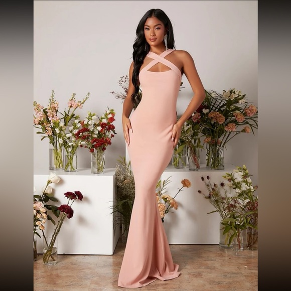 Light Pink mermaid Dress New - Picture 3 of 8